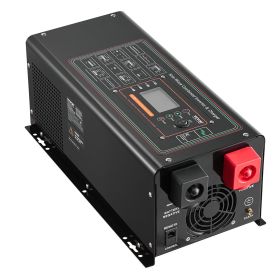 Pure Sine Wave Inverter Charger, 2000 Watt, DC 12V to AC 120V Power Inverter with LCD Display, Remote Control