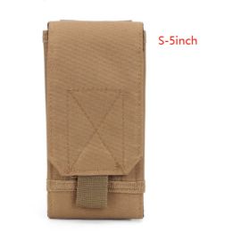 Molle Mobile Phone Bag Waist Bag Men's Sports Running Coin Purse Universal Multifunctional Vertical Belt Portable Wear Belt (Option: 3style-S 5inch)