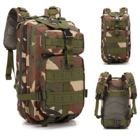 Men's 30L Compact Outdoor Sports Mountaineering; Hiking; Camping Backpack (Color: Jungle camouflage)