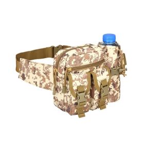 Hiking Cycling Outdoors Waterproof Wearproof Lightweight Waist Bag (Color: Desert Digital, Type: Waist Bag)